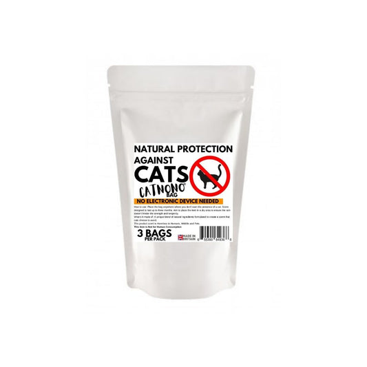 NATURAL CAT REPELLENT NONO BAG | Natural Cat Repellent - Protect your Garden from unwanted cats | Repel Cats | Area Protection | Scent Repeller |  3 Bags